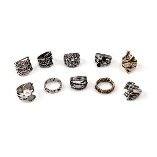 10 Steel Rings - Luxis Atelier